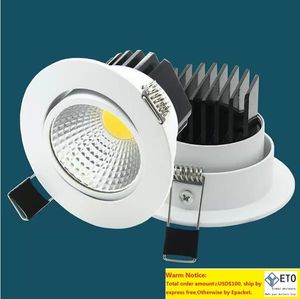 Kısaltılabilir LED gömme spot ışığı koçanı Downlight gümüş tavan lambası sıcak serin beyaz