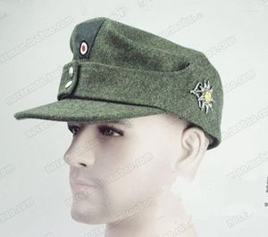 Beralar İkinci Dünya Savaşı Almanca Wh E Memurları Asker Elit M43 1943 Panzer Yün Tarlası Askeri Şapka Askeri Şapka