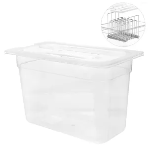 Учебные посуды наборы контейнер Sous Vide Horese Shoot Box Contains Квадратная крышка Прозрачная крышка Clear Case Homeving Kit 6l
