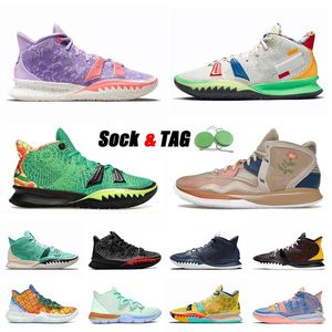 scarpe da basket di lusso low high for4 5 6 7s 8s figlie Visions Weatherman Mother Nature Father Time Midnight Navy Concepts Sneakers Horus trainer traine uomo donna