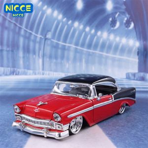 Electric/RC Nicce 1 24 1956 Chevrolet Bel Hava Yüksek Simülasyon Diecast Metal Alaşım Model Araba Chevy Oyuncaklar Çocuklar İçin Hediye Koleksiyonu J85 T221214 240315