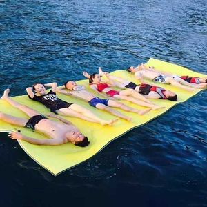 Colete salva-vidas bóia dobrável flutuante de água espreguiçadeira inflável tapete de piscina cama flutuante espuma de natação placa de flutuação acessórios para colchão de ar T221214