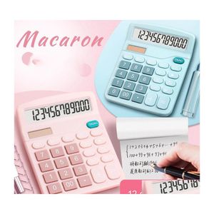 Calculators Mticolor Portable 12 Digit Calcators Large Sn Desktop Student Electronic Calcator Aa Battery Power Supply Affordable Off Dhedh