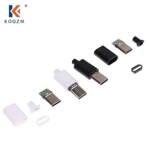 2 Set Type-C Mirco USB 3.1 Yüksek Akım Hızlı Şarj Konektörü Erkek Fiş DIY Onarım Aksesuarları