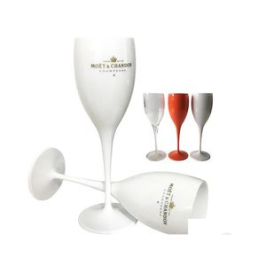 Şarap Gözlükleri 1 Parti Beyaz Champagnes Coupes Kokteyl Bira Viski Şampanya Flüt Envanteri Toptan Damla Teslimat Ev Bahçe Kiti Dhfoa