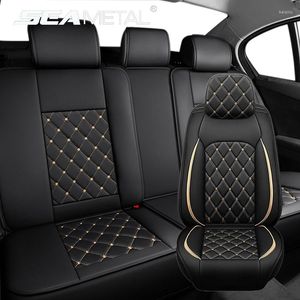 Car Seat Covers 1 Seats PU Leather Cushion Cover Full Set Protector Pad Universal For Sedan SUV Truck Accessori