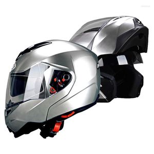 Capacetes de motocicleta GSB Moto Helmet Descubra lentes duplas totalmente cobertas masculinas e femininas