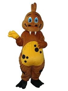 Новый взрослый профессиональный мультфильм Brown Dragon Costume Party Party Chargin Fancy Dress Halloween