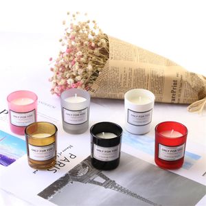 Velas de madeira de Wood 10 horas Burn Creative Creative Creative Gift Soybean Cera Aromaterapy Candle para o anivers￡rio de Natal dos namorados