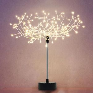 Lampade da tavolo 120LED Tree Light Bonsai Lights Indoor Branch Lampada da terra decorativa da comodino per camera da letto di Natale