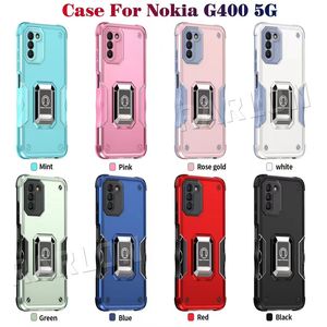 Bir artı Nord N300 Hibrit Telefon Kılıfları 2 için 1 Armor Kickstand Case Nokia G400 Google Pixel 7 Pro Motorola G Power 2022 G42 G32 G52 G5 Stylus G30 T Modile Revvl 6 Pro 5G