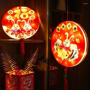 Saiten Frühlingsfest LED-Hängeleuchte Chinesisches Jahr Dekoration TV-Wand Couplet Home Housewarming-Stil Shop-Szenen-Layout