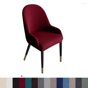 Chair Covers Modern Corn Velvet Stretch Fabric Semi-circular Armchair Cover Solid Color Home One-piece Curved Special-shaped Stool Sheath