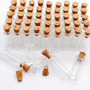 Маленькие стеклянные банки бутылки с пробкой стопоркой мини -банки с крышками для свадебных сувениров DIY