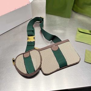 Tasarımcı Çantalar Bel Çantaları Fanny Pack Kemer Çantası Seri Çanta Kadın Bumbag Bel Çantaları İki Parça Set Cüzdan Kadın Moda Klasik Corlrful Çantası 221220