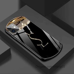 Чехол для Iphone Iphone14 Зеркальное покрытие из закаленного стекла для Pro Max Mimi 13 12 11 Xr Xs X 7 8 Puls Iphone 6 Дизайнерские чехлы для телефонов xinjing03