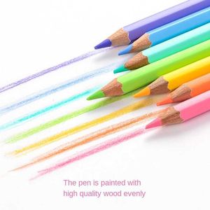 Marco 12/24 Yeni yumuşak moda pastel renkler kalemler toksik olmayan renkli kalem lapis de cor okul çocukları hediyesi