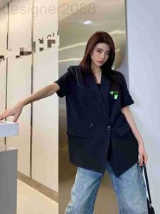 Kadınlar Suits Blazers Tasarımcı Yeni Yün Karışmış Kumaş Takım Ceket Omuz Genişliği Tasarım Çift Krufizled Logo Cömert Moda Casual Moda 8vjk