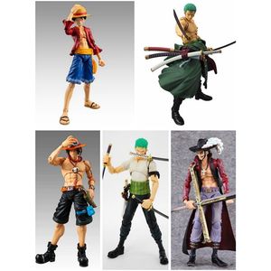 Novelty Games Anime One Piece Action Figure Ace Zoro1&amp2 Luffy Dracule Mihawk Articulated Action Figure Anime Lovers Collectible Toys