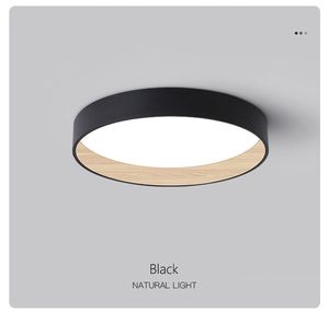 Yatak odası lambası LED tavan ışıkları lamba modern minimalist atmosfer ev ahşap tahıl ana çalışma ışığı