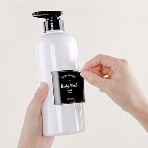 Hediye sargısı banyo şişeleri etiket çıkartmaları kozmetik losyon sabun dağıtıcı etiketler su geçirmez şampuan saç kremi