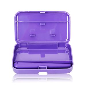 Portable Colorful Plastic Cigarette Case Dry Herb Tobacco Multifunction Preroll Rolling Roller Cigarette Holder Storage Box Horn Cone Sealed Container Tube