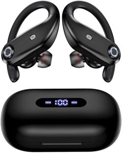 TWS Kulaklık Bluetooth Kulaklıklar 4-MICS 2200mAh kablosuz şarj kasası ile 100 saat oynama süresi, kablosuz kulaklıklar, spor için kulağın üzerinde kablosuz kulaklıklar