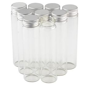Alüminyum vidalı kapaklı küçük cam şişe vidalı kapak mini fiiller metal kapaklar üst örnek mesaj şişeleri