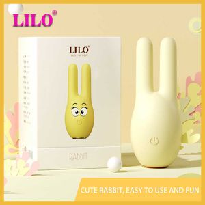Предметы красоты Lilo Rabbit Vibrator G-Spot Massse Sexy Toys для женщин соски Clitoris vagina stivulator Женский мастурбатор