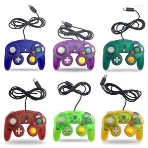 Oyun Denetleyicileri Kablolu Gamepad Joysticks Wii GameCube GC Tek Nokta Titreşim Handalı Oyun Aksesuarları