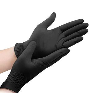 20 штук черной нитрил -синтетической перчатки 100 коробочных перчаток одноразовая татуировка