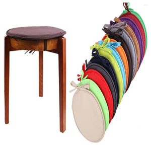 Крышка стулья круглая подушка с галстуками барной стулья подушка мягкие напольные подушки сиденья для столовых стульев Мебель 38 x 1,8 см