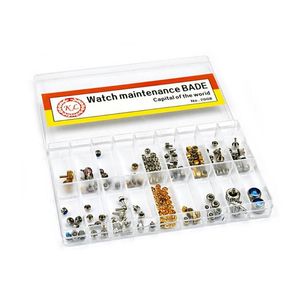 Onarım Araçları Kitleri 100 PCS Professional Watchmaker Watch Crown Çubuk Parçası Aksesuar Dome Düz Kafa Değiştirme Aracı Kiti Dro254i