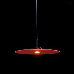 Kolye lambaları 2022 Koleksiyon İtalya Tasarımı Kırmızı Basit Alüminyum LED 8W Mutfak Yemek Odası için Sıcak Işık Lambası