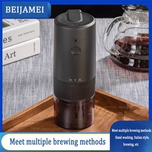 Upgrade Portable Electric Coffee Grinder TYPE-C USB Charge Stainless Steel Grinding Core Coffee Beans