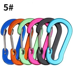 Portable mini stainless steel carabiner Durable hook Climbing clip Hook Camping wire spring carabiners sample link