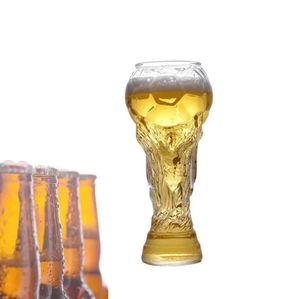 Şarap Gözlükleri Yaratıcı Futbol Oyunu Crystal Worlds Kupası Tasarım Kristal Bira Cam Bardakları Biralar Su Kupa Barware Party Wines Glassess 450ml RRA757