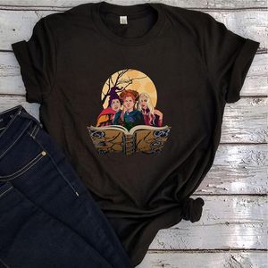 Erkek Tişörtleri Sanderson Sisters Grafik Tee Vintage Giyim Erkekler 2022 Moda Büyük Boyu Gömlek Cadılar Bayramı Estetik Siyah Top XL