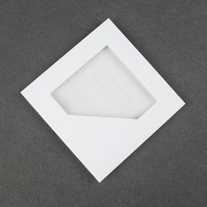 Özel logo boş beyaz kağıt mendil ambalaj çanta ipek eşarp paketleme kutuları açık pencere hediye kutusu A355