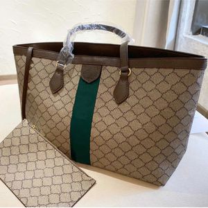 Bolsa bolsa Totes designer letra dupla sacos de compras de grande capacidade feminino