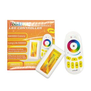 RGBWCCT RGB LED Denetleyicileri Dokunmatik Ekran 2.4G DC12-24V 18A 5050 RGBWC LED Şeridi için Uzak Denetim Kanalı