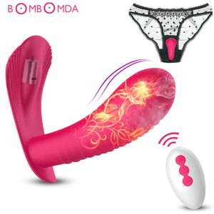 Güzellik Ürünleri Kelebek Dildo Vibratör Kadınlar Erotik Seksi Oyuncak Külot Isıtma Uzak Vajina Titreşim Klitoris Stimülatör Külot Vibratör