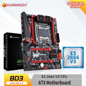 Huananzhi BD3 LGA 2011-3 Intel Xeon E5 2666 V3 LGA2011-3 DDR3 RECC/Bellek Olmayan Birleşik Kit Seti NVME NGFF SATA USB
