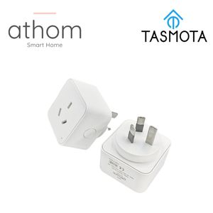 Smart Devices Athom Предварительно разбитый Tasmota Australia Plug Works Wabs With Home Assitant Electric Monitoring 16A 221101
