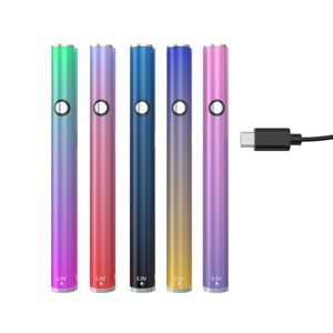 Usb kalem pil 280mAh Otomatik İnce Düğmesi Bükülme voltajı 2.0V-4.0V 510 Yağ Kartuşu için İplik Sepeti Pil