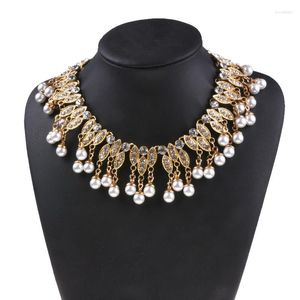 Gergin moda mücevher simüle inciler yaka chokers maxi kolye kolye kadınlar için düğün ifadesi lüks jewlry toptan hediyeler