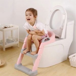 Крышка сидений 5 цветов детского горшка тренировочного детского туалета WC Расчетный велосипед для мальчиков Регулируемая ступенчатая лестница складная безопасность 221101