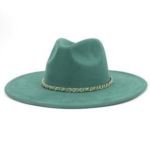 Suede Large Jazz Top Hat Fedora Hats Fedoras Wide Brim Cap Women Men Trilby Women's Men's Caps Autumn Winter