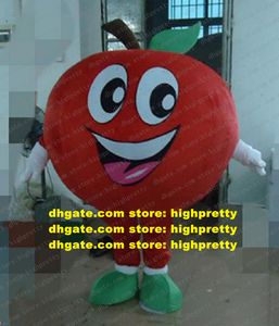 Красная любовь яблочная вишня томатная талисмана костюм для взрослых мультипликационный костюм персонаж.