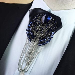 Bow Ties Çift Kullanım Metal Elmas Tassel Koreli Erkekler Tie Damat Damat Gelinlik Boyun Batı Mücevherat